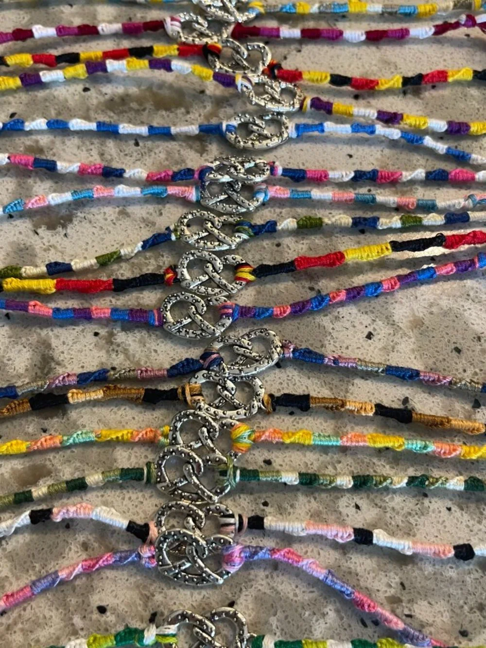 Oktoberfest Bracelets | Friendship Bracelets | Pretzels | Handmade Set of 17